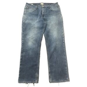 Weatherproof Vintage Fleece Lined Jeans Mens 38x31 Blue Straight Leg Warm